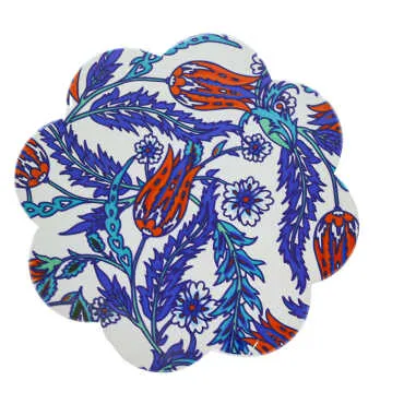 Mandala Temalı Uv Papatya Yöresel Bardakaltı 88 Mm - 7