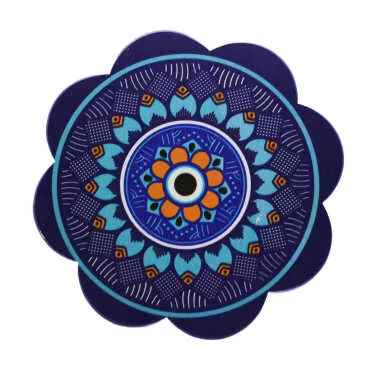 Nazar Temalı Uv Papatya Yöresel Bardakaltı 88 Mm - 2