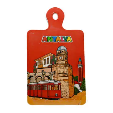 Antalya Themed UV Printed Rectangular Hanging Trivet - 2