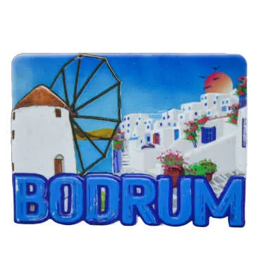 Bodrum Themed Myros Local Polyester Refrigerator Magnet - 2