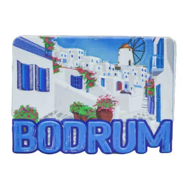Bodrum Themed Myros Local Polyester Refrigerator Magnet - 6