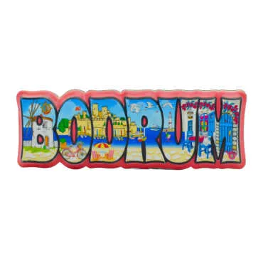 Bodrum Themed Myros Local Polyester Refrigerator Magnet - 11
