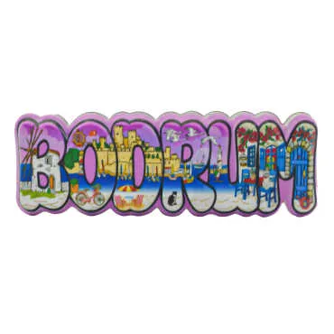 Bodrum Themed Myros Local Polyester Refrigerator Magnet - 13