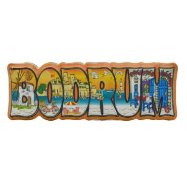 Bodrum Themed Myros Local Polyester Refrigerator Magnet - 14