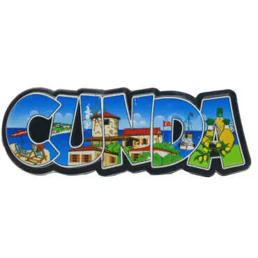 Cunda Themed Myros Local Design Polyester Refrigerator Magnet - 3