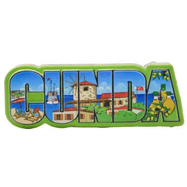 Cunda Themed Myros Local Design Polyester Refrigerator Magnet - 4