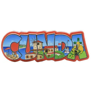 Cunda Themed Myros Local Design Polyester Refrigerator Magnet - 5