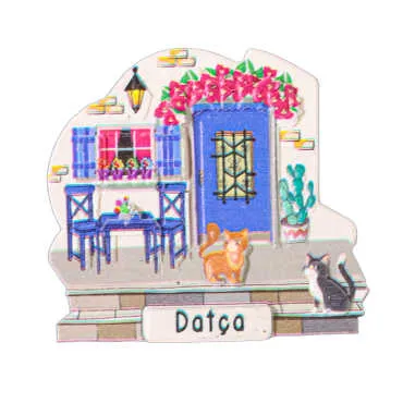 Datça Themed Myros Regional Polyester Refrigerator Magnet - 7