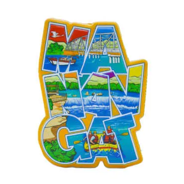 Manavgat Themed Myros Traditional Polyester Refrigerator Magnet