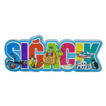 Sığacık Themed Myros Local Polyester Refrigerator Magnet - 4