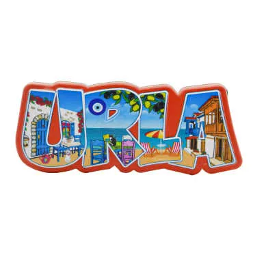 Urla Themed Myros Local Design Polyester Refrigerator Magnet - 2