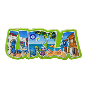 Urla Themed Myros Local Design Polyester Refrigerator Magnet - 4