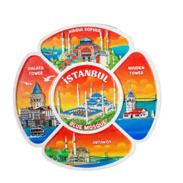 İstanbul Temalı Uv Baskılı Polyester Tabak 15 Cm - 2