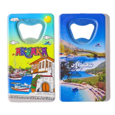 Akyaka Themed UV Printed Rectangle Bottle Opener - 2