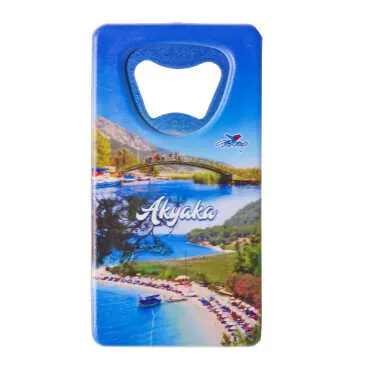 Akyaka Themed UV Printed Rectangle Bottle Opener - 4