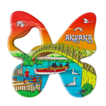 Akyaka Themed UV Printed Butterfly Bottle Opener - 5