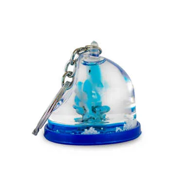 Wholesale Blue Liquid Acrylic Keychain - 6