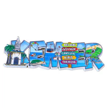 Colorful Kemer Themed Metal Refrigerator Magnet - 15