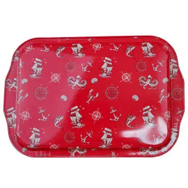 Dalyan Themed Double Sided Printed Tray 23x30 cm - Standart - 2