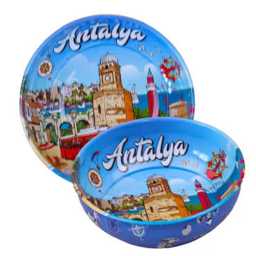 Antalya Temalı Metal Kase 75 mm