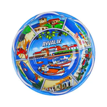 Ayvalık Themed Metal Bowl 75 mm - Standart - 2