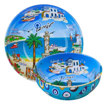 Izmir Themed Metal Bowl 75 mm
