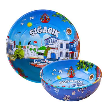 Sığacık Themed Metal Bowl 75 mm