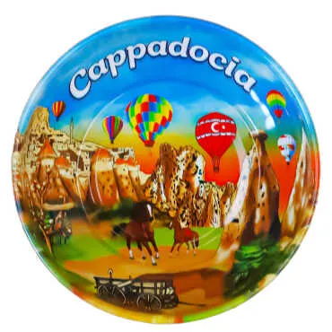 Cappadocia Themed Metal Bowl 115 mm - 5