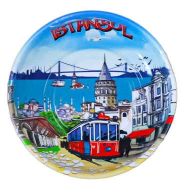 İstanbul Themed Metal Bowl 75 mm - 4