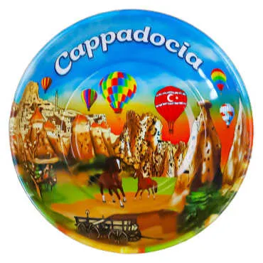 Kapadokya Temalı Metal Kase 75 mm - 4