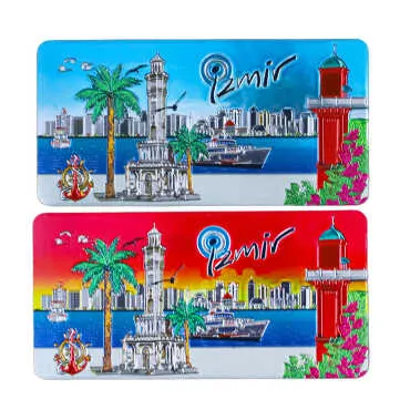 İzmir Temalı Metalize Magnet 50*100 Mm  - 2
