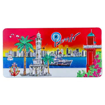 İzmir Temalı Metalize Magnet 50*100 Mm  - 3