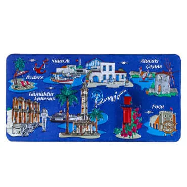 İzmir Temalı Metalize Magnet 50*100 Mm  - 4