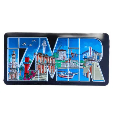 İzmir Temalı Metalize Magnet 50*100 Mm  - 5