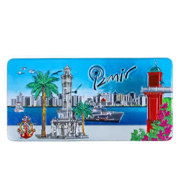 İzmir Temalı Metalize Magnet 50*100 Mm  - 8