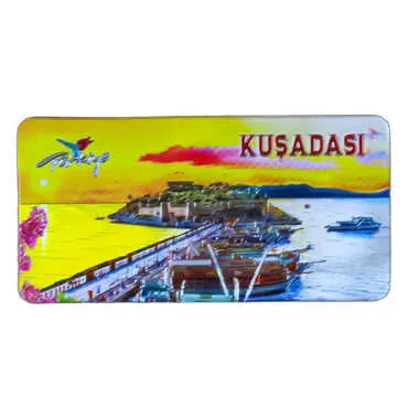 Kuşadası Themed Metallic Refrigerator Magnet 50x100 mm - 3