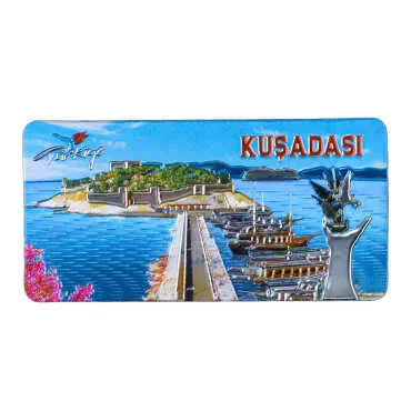 Kuşadası Themed Metallic Refrigerator Magnet 50x100 mm - 5