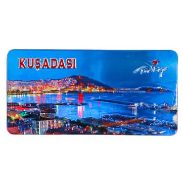 Kuşadası Themed Metallic Refrigerator Magnet 50x100 mm - 6