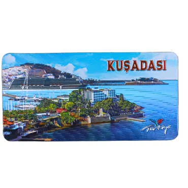 Kuşadası Themed Metallic Refrigerator Magnet 50x100 mm - 10
