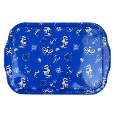 Ayvalık Themed Double Sided Printed Tray 23x30 cm - 5