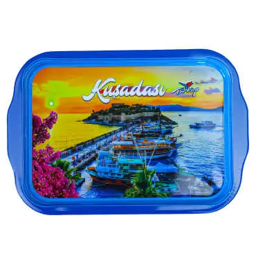 Toptan Kuşadası Temalı Tepsi Çift Yön Baskılı (23*30 Cm)
