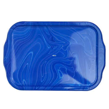 Sığacık Themed Large Metal Tray with Four Bowl Set - Standart - 2