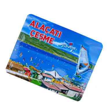 Alaçatı Themed Embossed PVC Refrigerator Magnet 70x90 mm - 9