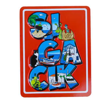 Sığacık Temalı Kabartma Pvc Magnet 70*90 Mm