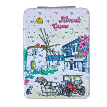Wholesale Alaçatı Themed Myros Rectangular PU Mirror