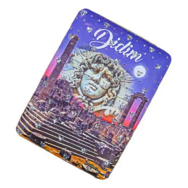 Didim Themed Myros Rectangular Curved PU Mirror - 6