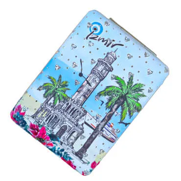 Izmir Themed Myros Rectangular Curved PU Mirror - 6