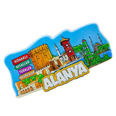 Alanya Themed Myros Local Polyester Refrigerator Magnet - 23