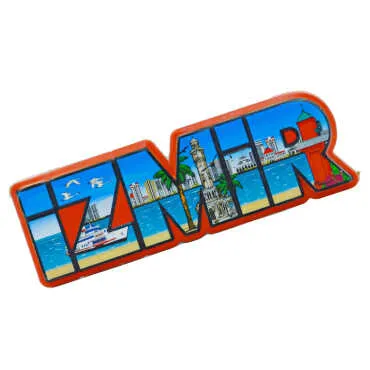 İzmir Temalı Myros Yöresel Polyester Magnet - 2