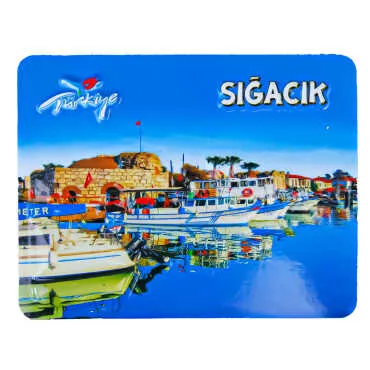 Sığacık Themed Embossed PVC Refrigerator Magnet 70x90 mm - 5
